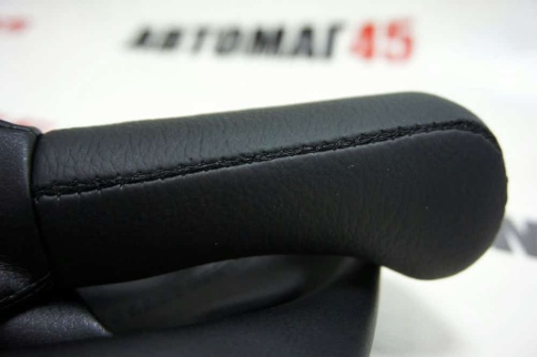 Skyway  Ручка КПП с чехлом Лада Приора экокожа черная    фото 4
