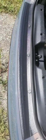 STYLE  Накладка на задний бампер Лада Веста Lada Vesta седан     фото 2