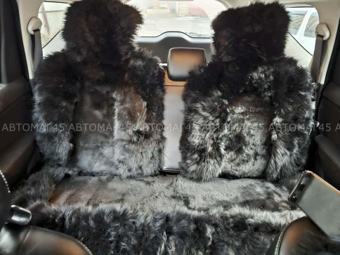 Fentow Накидки  комбинированные черный волк 142x55см комплект на салон 5шт    фото 14