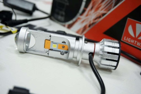 Ruzoom A80C светодиодные лампы LED линза 2шт H7 12В 110W 5700K 13000Lm с обманкой гар 6мес фото 5