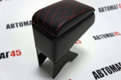 Подлокотник  ВАЗ 2108 2109 21099 2113 2114 2115 черный ромб экокожа    фото 2