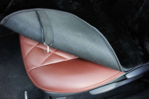 Накидка  на сиденье короткий ворс черный шерсть 40% 145х55см 1шт  фото 5