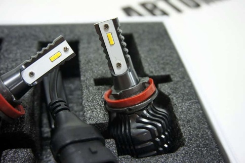 EVO Q5 чип CSP LED 2шт H11 12В 20W 4300К 3000Lm с обманкой гарантия 5мес    фото 2