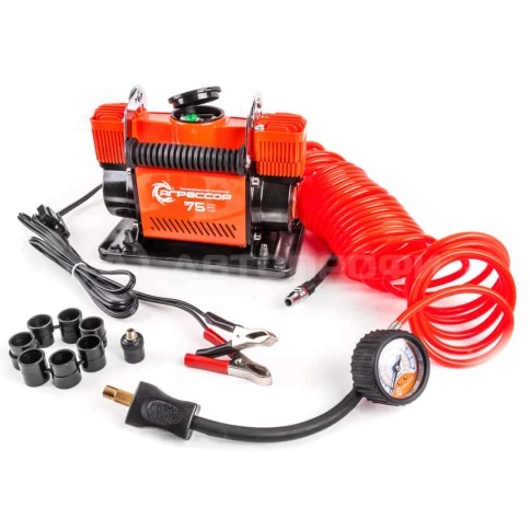 Агрессор  компрессор 75л 12В 10А 300Вт сумка насадки гарантия 3года AGR-75    фото 2