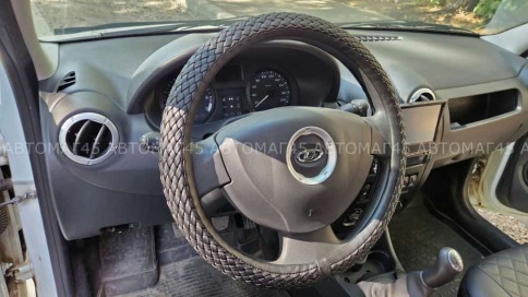 Skyway  оплетка руля кожа плетеная черная Real-7 размер M    фото 4