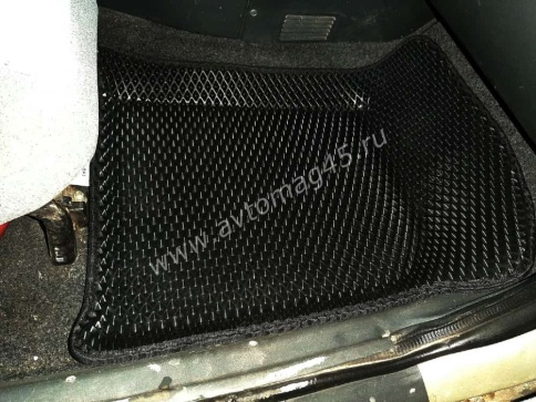 BORATEX  коврики в салон 3D EVA ЭВА Lada Приора ВАЗ 2110 2112 черные рисунок ромб комплект 5шт фото 4