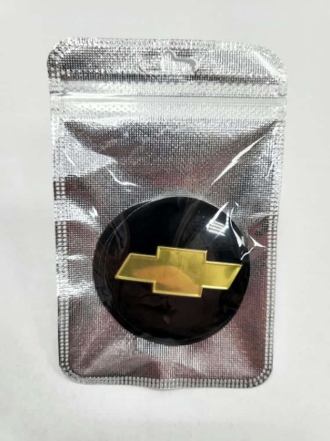 Наклейка на колпаки Chevrolet сферическая изогнутая 5,4см 4шт (226759) фото 1