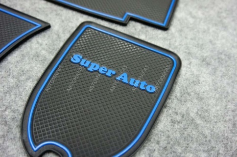 Коврики в ниши ВАЗ 2113 2114 2115 синие буквы 4пр. фото 3