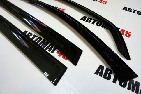 ANVair  дефлекторы окон Renault Duster 2010-2021г 1 поколение Nissan Terrano 2014-2022г комплект 4шт фото 2