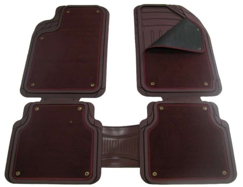 Autoprofi  ковры универсальные резиновые съемный ворс красный комплект 4шт    фото 1