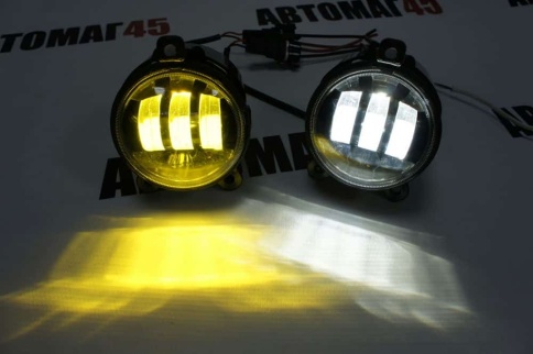 SALMAN  2 реж. 3000 6000К Фары п/туманные Приора Газель Нива Шевроле LED 50W 4800Lm 2шт гарант 6 мес фото 3