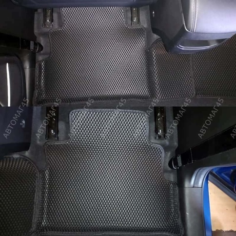 EVA ЭВА 3D коврики в салон Chery Tiggo 4 c 2017г Tiggo 7 Pro X-Cross 7 черный рис ромб комплект 4шт фото 4