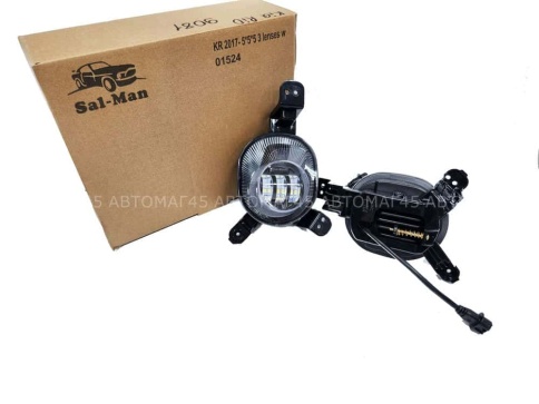 SALMAN  Фары п/туманные 3 линзы Kia Rio Киа Рио 2017-2022г LED 50W 2шт гарантия 6мес  фото 4