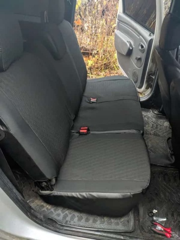 Авточехлы  Lada Largus Ларгус Largus Cross 5 местный 2/3 2012-2021г жаккард черный A10   фото 5