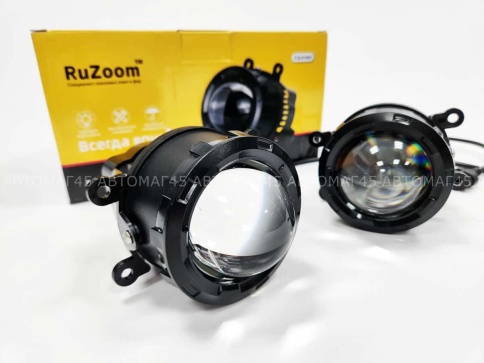Ruzoom Фары противотуманные 1 линза  Lada Vesta X-Ray и иномарки LED 50W 6000LM 2шт гарантия 6 мес фото 16