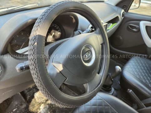 Maximal  оплетка руля экокожа черная ромб плетенка размер 37-39см JJ-109-BLBL  фото 1