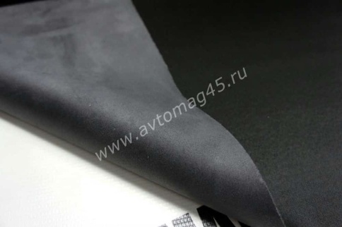 Алькантара  на поролоне темно-серая 1м х 1,5м АКЦИЯ фото 3