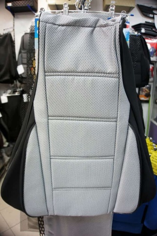 Авточехлы  ВАЗ 2107 жаккард черно-серый    фото 2