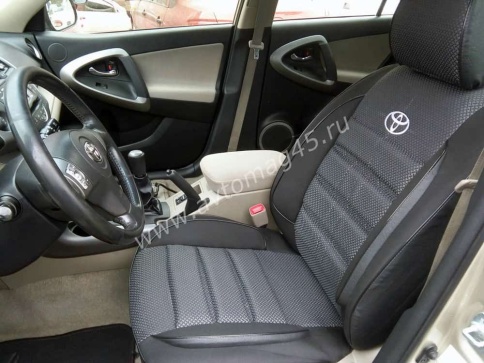 Авточехлы  Toyota RAV4 Тойота Рав4 2006-2012г XA30 жаккард серый Ижевск   фото 4