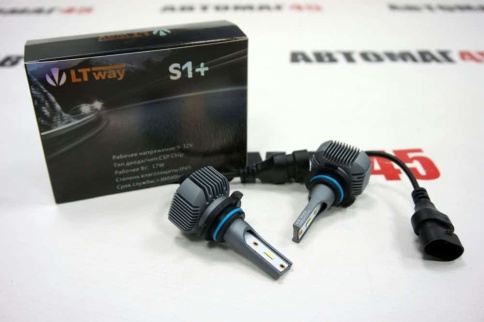 S1+ LTway чип CSP LED 2шт HB4 9006 12В 16W 4300К 1800Lm гарантия 4мес     фото 1