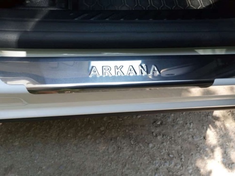 LIDER  Накладки на пороги  Renault Arkana Рено Аркана 2018-2022г 4 шт нержавейка Prime    фото 1