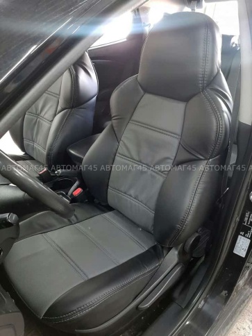 Экстрим  чехлы универсальные экокожа черный серый комплект    фото 4