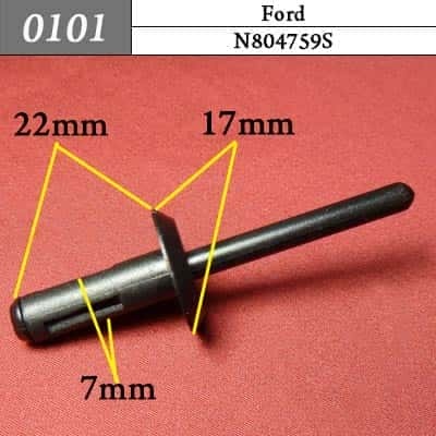 0101 Клипса пистон для Ford 6мм фото 1