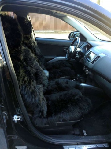 Автоцентр Накидки  комбинированные черный 140x50см 2шт  фото 5