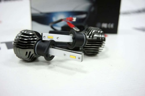 EVO Q5 чип CSP LED 2шт H1 12В 20W 4300К 3000Lm с обманкой гарантия 5мес    фото 4