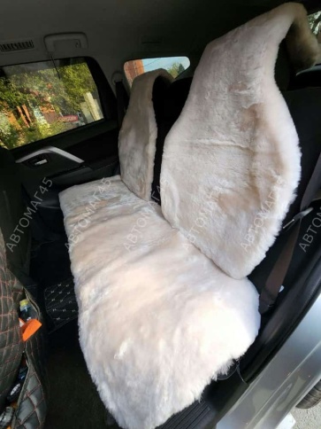 Рус Автотренд  Накидки короткий ворс мутон бежевый 140x55 на весь салон 5шт    фото 6