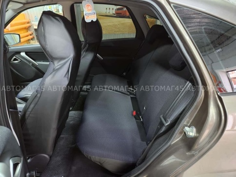 Авточехлы  Лада Granta Гранта  1/1 с 08.2018г жаккард синий    фото 13