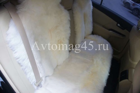 Накидки  комбинированные белый 138x50 на весь салон 5шт    фото 3