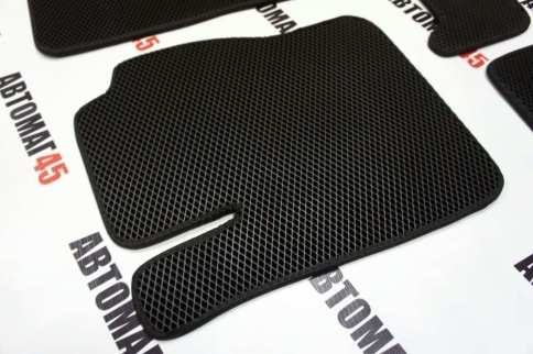 EVA ЭВА  коврики в салон Ford Focus 2 2004-2011г черный рисунок ромб комплект 5шт    фото 2