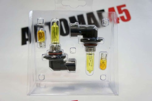 SVS  лампа HB3 Yellow 12V 55W 3000K 2шт    фото 4