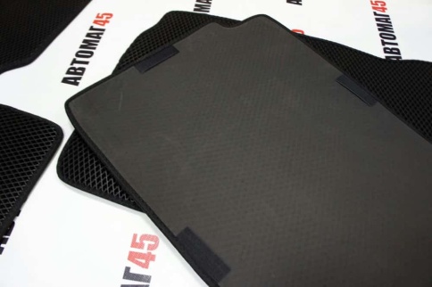 EVA ЭВА  коврики в салон ВАЗ 2101 2107 черные рисунок ромб комплект 5шт    фото 2