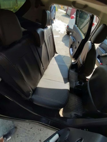 Авточехлы  Renault Logan Рено Логан 2004-2016г экокожа черная    фото 3