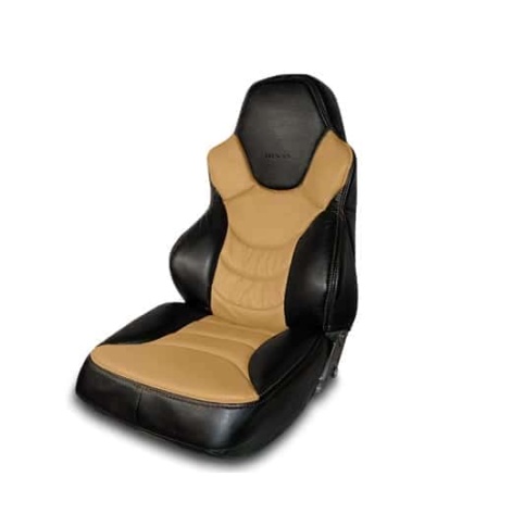 Динас  чехлы универсальные экокожа черный бежевый комплект    фото 1