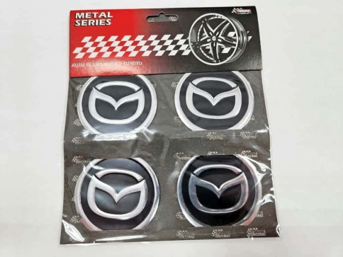 Наклейка на колпаки Mazda 4шт (66753) фото 1