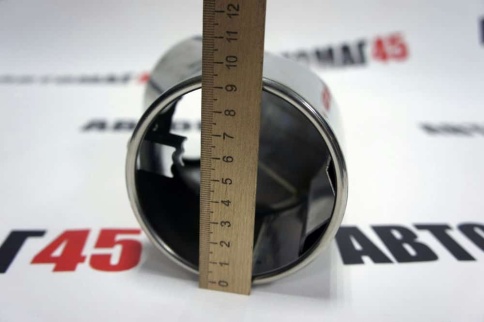 Насадка  на глушитель нержавеющая сталь загнутая D=100мм ZQX-941   фото 4