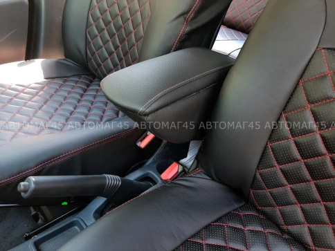 Подлокотник универ Almera Accent Lanos Getz Logan Duster 10-21г 1 пок-е Kaptur Largus X-Ray экокожа фото 3
