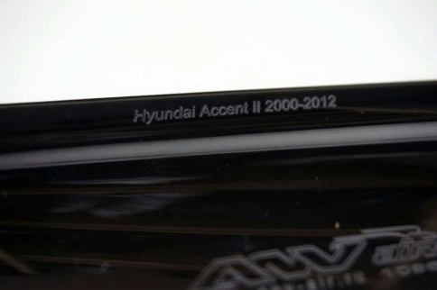 ANVair  дефлекторы окон Hyundai Accent Хендай Акцент 1999-2012г комплект 4шт    фото 6