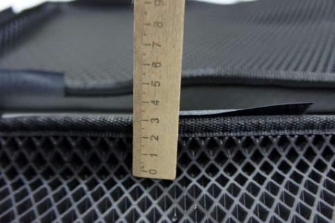 EVA ЭВА 3D коврики в салон Ford Focus 2 2004-2011г черный рисунок ромб комплект 5шт CITY   фото 2