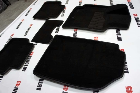 Seintex  коврики в салон 3D ворс Kia Rio с 2017г Hyundai Solais с 2017г комплект черный 5шт   фото 8