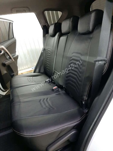 Авточехлы  Toyota RAV4 Тойота Рав4 2012-2019г XA40 экокожа черная Maximal Vip    фото 7