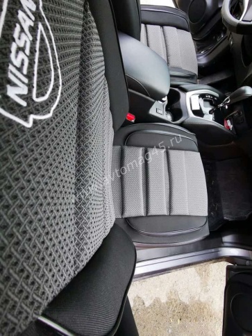 Авточехлы  Nissan X-Trail Ниссан Х-Трейл 2013-2022г кузов T32 жаккард серый Ижевск   фото 6