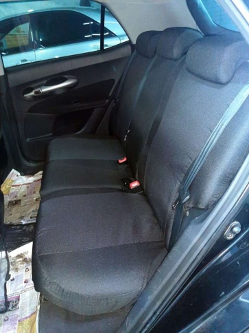 Авточехлы  Toyota Auris Тойота Аурис 2006-2013г жаккард черный    фото 2