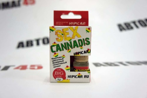 Hipicar Sex Cannadis  ароматизатор подвесной бочонок фруктово-цветочный фужерный селективный 8мл   фото 1