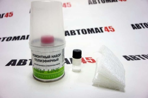 Holex ремкомплект для пластика смола 250г и стекломат 0,25 м2 HAS-5741 фото 2