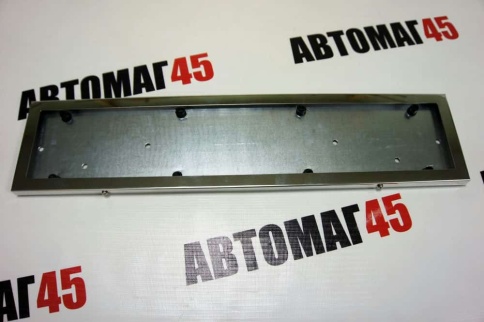 Sal-man рамка номерного знака нержавейка хром    фото 2