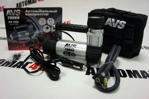 AVS КS TURBO 350L  компрессор 35л мин 150Вт 10Атм насадки сумка фонарь гарантия 1год    фото 1